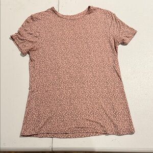 Nine West Pink Patterned Short Sleeve Tee